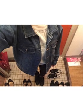 「CECIL McBEE（セシルマクビー）のアイテム（デニムジャケット）」を使った、💋S a y a k a 💋さん（レディース・152cm）の秋コーディネート