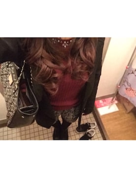 「CECIL McBEE（セシルマクビー）のアイテム（その他アウター）」を使った、💋S a y a k a 💋さん（レディース・152cm）の秋コーディネート