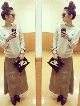 asukaさん（レディース・163cm）の冬コーディネート