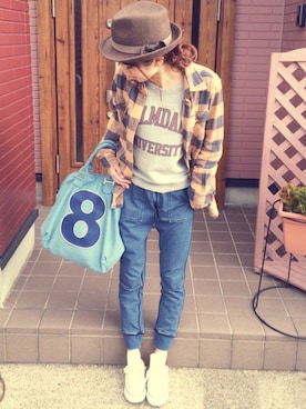 asukaさん（レディース・163cm）の冬コーディネート