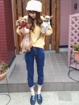 asukaさん（レディース・163cm）の冬コーディネート