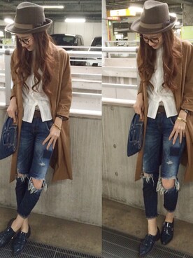 asukaさん（レディース・163cm）の冬コーディネート