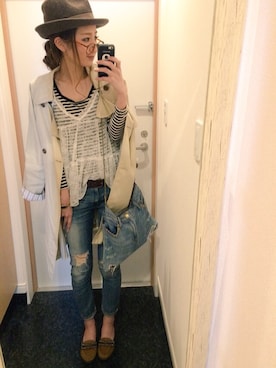 asukaさん（レディース・163cm）の冬コーディネート