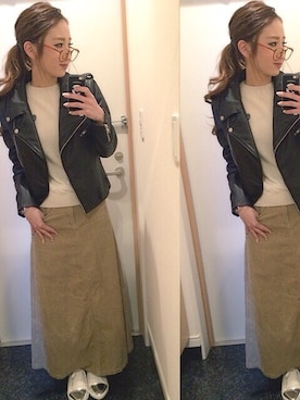 asukaさん（レディース・163cm）の春コーディネート