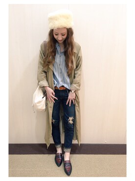 「アイテム（トレンチコート）」を使った、asukaさん（レディース・163cm・20代）の秋コーディネート