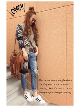 asukaさん（レディース・163cm）の秋コーディネート