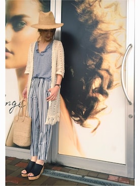 「CLOSE-UP（クローズアップ）のアイテム（シューズ）」を使った、asukaさん（レディース・163cm）の春コーディネート