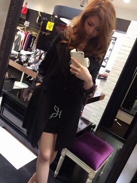 「LIPSERVICE（リップサービス）のアイテム（チェスターコート）」を使った、AYANO.Sさん（レディース・168cm）の秋コーディネート