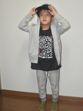 「CIAOPANIC（チャオパニック）のアイテム」を使った、riku☺︎soraさん（キッズ・110cm）の春コーディネート