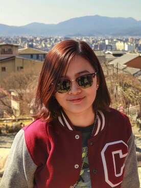 「:CHOCOOLATEのアイテム（ジャケット/アウター）」を使った、Zaria小小さん（レディース・169cm）の秋コーディネート
