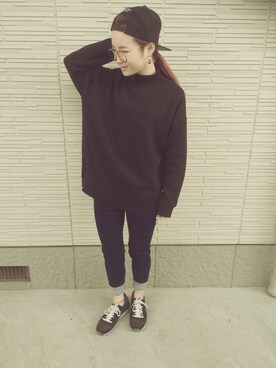 「PRODUCT（street）（プロダクト）のアイテム」を使った、hrkさん（レディース・155cm）の冬コーディネート