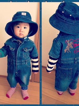 「kids」｜「アイテム（つなぎ/オールインワン）」を使った、佐々木 小次郎さん（メンズ・170cm）の冬コーディネート