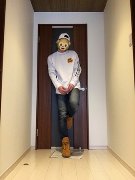 「JOYRICH」｜「アイテム（帽子）」を使った、seriさん（メンズ・178cm）の冬コーディネート