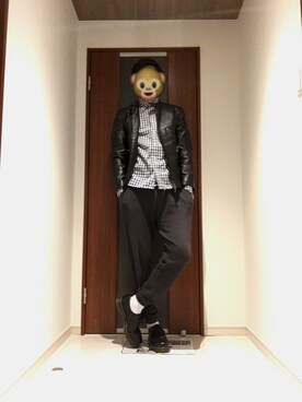 「FOREVER 21（フォーエバー トゥエンティーワン）のアイテム（パンツ、グレー系）」を使った、seriさん（メンズ・178cm）の冬コーディネート