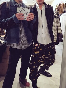 「DOLCE&GABBANA（ドルチェアンドガッバーナ）のアイテム（デニムジャケット）」を使った、すぎもとゆーや。さん（メンズ・171cm）の冬コーディネート