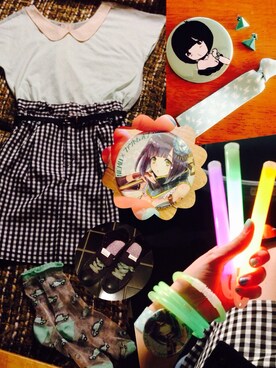 「Heather（ヘザー）のSSベルトツキコクーンスカート　559031（スカート、ブラック系）」を使った、ゆのみさん（レディース・157cm）の冬コーディネート