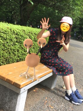 「pokemon」｜「アイテム（キャップ）」を使った、ゆのみさん（レディース・157cm）の夏コーディネート