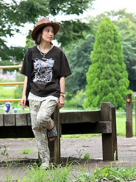 おくぅさん（レディース・156cm）の夏コーディネート