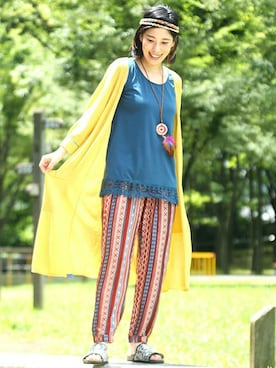 おくぅさん（レディース・156cm）の夏コーディネート