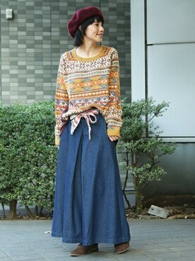 おくぅさん（レディース・156cm）の秋コーディネート