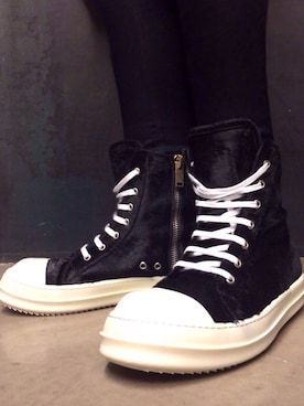 「RICK OWENS」｜「アイテム（その他シューズ）」を使った、claralingliさん（レディース・168cm）の夏コーディネート