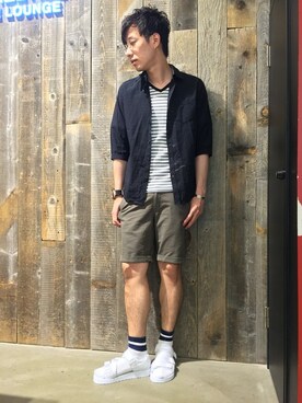 「MK MICHEL KLEIN HOMME （エムケーミッシェルクランオム）のアイテム（パンツ）」を使った、ゆーいちさん（メンズ・178cm）の夏コーディネート