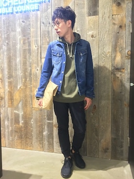 「MK MICHEL KLEIN HOMME （エムケーミッシェルクランオム）のアイテム（ジャケット/アウター）」を使った、ゆーいちさん（メンズ・178cm）の秋コーディネート
