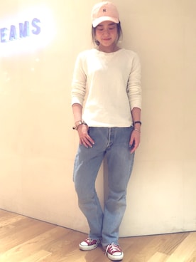 「REMI RELIEF（レミレリーフ）のアイテム」を使った、yamashita  aiさん（レディース・157cm）の夏コーディネート