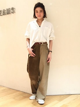 「77circa（ナナナナサーカ）のアイテム」を使った、yamashita  aiさん（レディース・157cm）の秋コーディネート