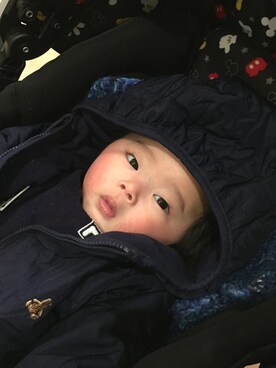 「babygap」｜「アイテム（その他アウター）」を使った、SSさん（キッズ・80cm）の夏コーディネート
