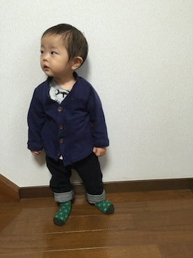 SSさん（キッズ・80cm）の秋コーディネート