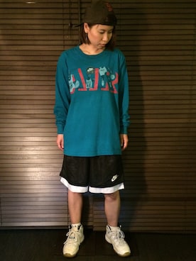 「Jordan」｜「アイテム（その他トップス）」を使った、4523tieさん（レディース・161cm）の夏コーディネート