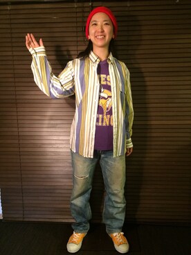 「90s」｜「アイテム（その他）」を使った、4523tieさん（レディース・160cm）の秋コーディネート