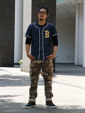 奥野翼さん（メンズ・180cm）の春コーディネート