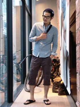 奥野翼さん（メンズ・180cm）の夏コーディネート