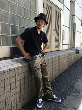 奥野翼さん(メンズ・180cm)の夏コーディネート