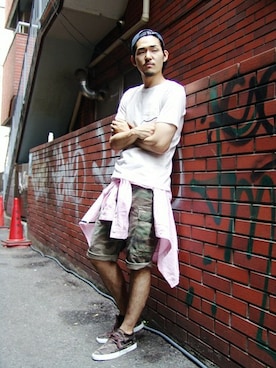 奥野翼さん(メンズ・180cm)の夏コーディネート