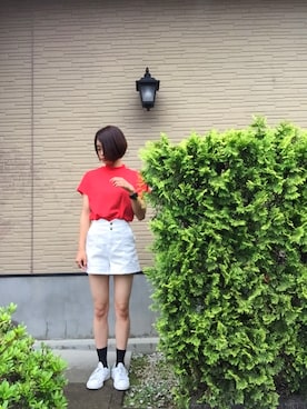 「stansmith」｜「アイテム（パンツ）」を使った、あきやんさん（レディース・165cm）の夏コーディネート
