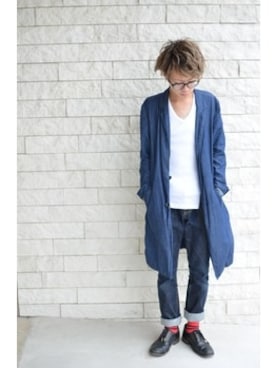 「SHIPS JET BLUE（シップスジェットブルー）のアイテム（その他アウター）」を使った、けんた     わたなべさん（メンズ・163cm）の秋コーディネート
