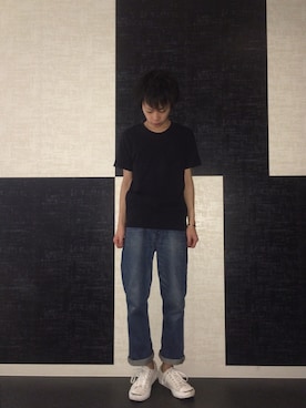 「BEAMS BOY（ビームスボーイ）のアイテム（パンツ）」を使った、けんた     わたなべさん（メンズ・163cm）の夏コーディネート