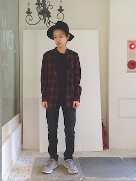 「BLK DNM（ブラックデニム）のアイテム（パンツ）」を使った、けんた     わたなべさん（メンズ・163cm）の冬コーディネート