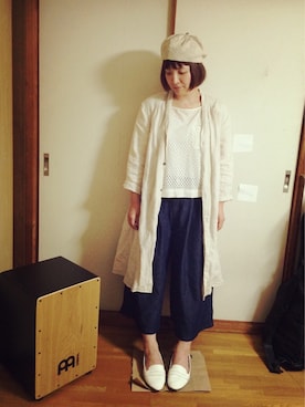 「inmercanto（インメルカート）のアイテム」を使った、meguさん（レディース・153cm）の夏コーディネート