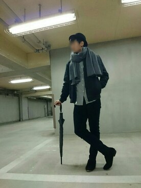 「COS（コス）のアイテム（ミリタリージャケット）」を使った、ゆうさん（メンズ・175cm）の秋コーディネート