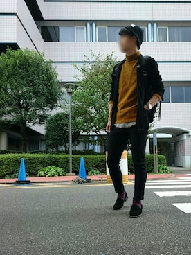「417 EDIFICE（フォーワンセブンエディフィス）のアイテム（その他シューズ）」を使った、ゆうさん（メンズ・175cm）の秋コーディネート