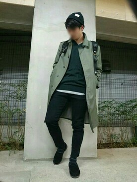 「417 EDIFICE（フォーワンセブンエディフィス）のアイテム（その他シューズ）」を使った、ゆうさん（メンズ・175cm）の秋コーディネート