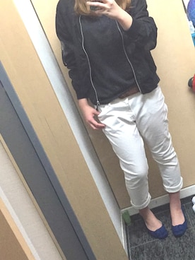 「DOUBLE NAME（ダブルネーム）のアイテム（その他アウター）」を使った、uniさん（レディース・167cm）の春コーディネート