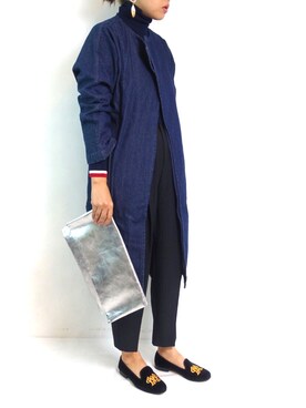 「アイテム（ピアス（両耳用））」を使った、ASATOさん（レディース・160cm・30代）の秋コーディネート