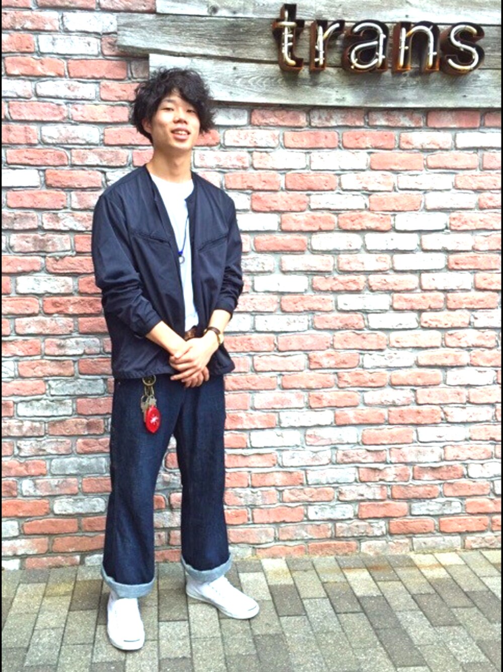 MANUAL ALPHABETのノーカラージャケットを使った人気ファッション