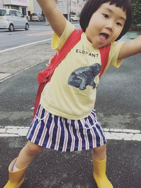 Yuaさん（キッズ・90cm）の夏コーディネート