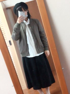 「L'EST ROSE（レストローズ）のアイテム（帽子）」を使った、saki.さん（レディース・155cm）の秋コーディネート